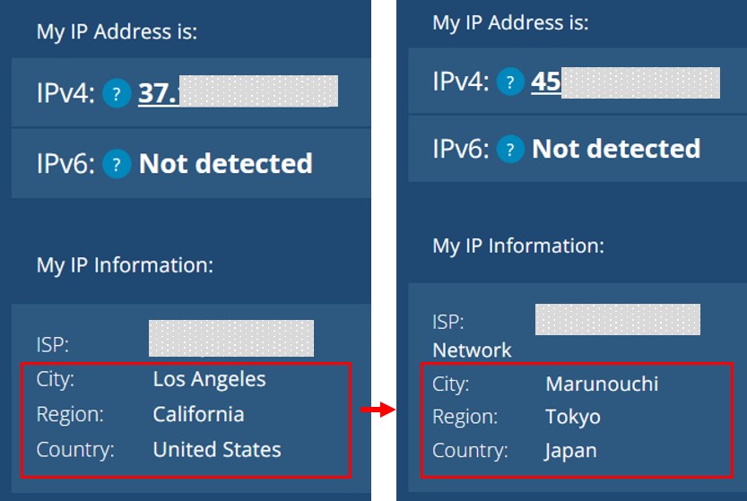 ipadress-from-us-to-japan